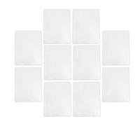 10 Pièces Pochette Rigide Transparente 8,5x11 Pouces en PVC | Chargement Haut, Protège Pliure et Fissure, Identification Rapide, Réutilisable et Étanche