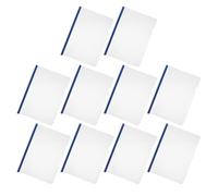 10 Pièces Pochette Transparente à Clip Coulissant pour Rapports en | Finition Mate Résistante aux Rayures, Fermeture Intégrée, Protège les Feuilles des Plis et Accrochages Quotidiens