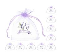 10 Pièces Pochette Vide en Tulle à Cordon pour Lavande, 12g | Sachet Vide Élégant, Garde le Contenu Sec et Limite Humidité et Moisissure, Usage Maison ou Présent