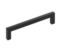 10 pièces Poignées de meubles E8 Entraxe 128 mm en acier inoxydable noir mat Poignée barre de SOTECH