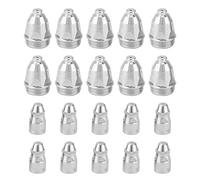 10 pièces pointe d'électrode 10 pièces buse de torche de coupe P80 consommable de découpe plasma 1,5 mm coupe lisse pièces de rechange haute efficacité pour machine de découpe