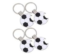 10 Pièces Porte-clés Ouvre-bouteille Football Mini en Métal | Motif Soccer, Compact et Facile à Emporter, pour Match de Football, Fans de Foot