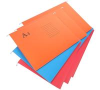10 Pièces Porte-documents Suspendu A4 en Dossier de Fichiers | Organisation des Documents, Étiquette de Classement Incluse, Accès Facile, Usage Maison et Couleur Aléatoire Style Aléatoire