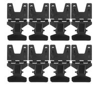10 Pièces Porte-étiquette de Prix Noir en Métal | Clips de Magasin de Détail, Usage sur Étagère, Design Sobre, Remplacement Rapide, Lot Unique