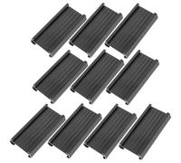 10 Pièces Porte-étiquette de Rayonnage en PVC Noir à Clip | Insertion Papier, Usage en Magasin et Entrepôt, Marquage Réutilisable, Signalisation Nette sur Rayonnages