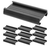 10 Pièces Porte-étiquettes de Vente au Détail en PVC Noir, Clips | Support D’affichage Réutilisable, et Magasins de Proximité pour Paniers de Rangement Personnels