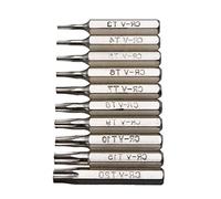 10 PièCes Pour Cr-V Torx Jeu D'Embouts De Tournevis T4 T5 T7 T8 T9 T10 T20 Jeu De Tournevis Mobile Draper Mini