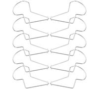 10 Pièces Protections de Lame Robustes en Fer Argenté | Bouclier Anticorrosion, Maintien Précis des Lames, Usage pour Entretien de Pelouse et Débroussaillage
