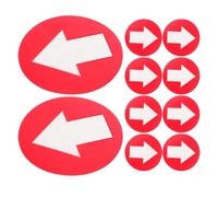 10 Pièces PVC Marqueur Fléché Adhésif Réfléchissant Rouge pour | Pose Rapide sur Clôtures, Portails, Murs, Poteaux ou Paquet à Dos, Visibilité à Distance, Gestion des Flux