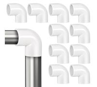10 Pièces Raccord Coude PVC 90 Degrés pour Tuyau D’eau | Connexion Facile, et Réseaux D’alimentation Blanc, et Agencement Souple pour Installations de Plomberie