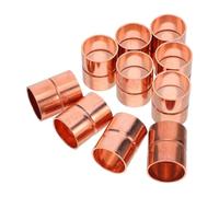 10 Pièces Raccord de Soudure en Cuivre 3/4 Pouce Butée Rainurée | Connexion Droite, Diamètre Intérieur 19mm, pour Tubes Cuivre et Climatisation, Usage Industriel