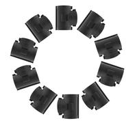 10 Pièces Raccord en T pour Tube Ondulé en Nylon, Noir, à Clip | Conduit Ouvert, Verrouillage par Pression, Stabilité Renforcée, Routage Multidirectionnel, Usage Industriel