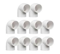 10 pièces raccords PVC à 90 degrés 25mm, coude coulissant de raccordement, manchon de tuyau d'eau pour connexion d'angle de tuyau PVC, blanc