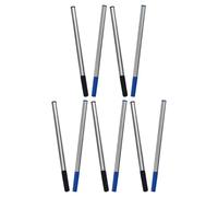 10 Pièces Recharge Métallique pour Stylo Bille Noir | Stylo Gel Standard et Stylo Signature, Usage Bureau, Étudiants, Prise de Notes