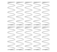 10 Pièces Ressort de Chasse D'eau à Bouton-poussoir | Spirale de Compression Argentée, Réponse Élastique Renforcée, du Bruit, pour Maintenance et Réparation
