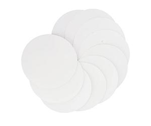 10 Pièces Rond Clair Marchepieds 3.9 Pouces Empêcher le Glissement des Marches de Sol Auto-adhésif Sol Escalier Autocollant Tapis pour Porte de Salle de Bain