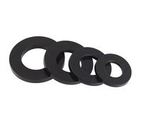 10 pièces Rondelles en nylon noir Rondelles plates Joints plats en plastique M2 M2.5 M3 M4 M5 M6 M8 M10 M12 M14 M16 M18 M20(M14x27x2.5mm)