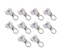 10 Pièces Roue à Rideaux Coulissante en Acier Inoxydable Alliage | Installation Facile, Glisse Fluide, Roulement, Finition Soignée, pour Rail de Rideau et Accessoires