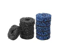 10 Pièces Roue de Décapage par Oxydation, Meuleuse, Émeri Noir | Nettoyage de Rouille et Poussière de Frein, en État, Préparation Peinture, Usage Atelier