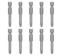 10 pièces S1/4 5mm embouts de tournevis électrique trempés embouts de tournevis magnétiques croisés de remplacement en acier allié S2 pour le bricolage et un usage professionnel
