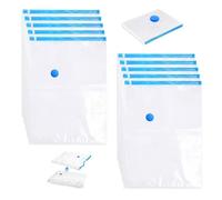 10 Pièces Sac De Rangement Sous Vide,IFTHGIO Housse Sous Vide 30 X 40 CM | Vacuum Storage Bags,30 X 40 CM,Avec Double Fermeture Éclair Et Valve 2 En 1,Très Étanche à L'air,pour Vêtements, Draps