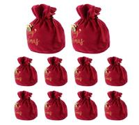 10 Pièces Sachets Bonbons en Velours à Cordon, Petits Présents | Présentation Festive et Compacte, Emballage Réutilisable pour Confiseries, Faveurs Portables, Mariages, Enseignants,