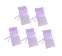 10 Pièces Sachets de Lavande Vintage à Cordon en Organza et Coton | Pochette Lavande Vide, pour Bourgeons et Épices, Décoration Comptoir, Armoire