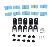 10 pièces Sangle de Fixation pour Couverture Solaire de Piscine clips | Polyester et Plastique, Attache Rapide et Ancrage, Remplacement Facile pour Bord de Bâche Solaire