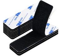 10 Pièces Scratch Autocollant Double Face, Ruban Adhésif Double Face, Bande Agrippantes Adhésives Extra Fort Rectangle Adhésif D