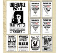 10 pièces/Set Cartes postales Harry Potter, personnages de films célèbres, cartes vintage noir & blanc et couleurs mélangées, cartes d'affiches graffiti vintage Umbridge & Bell, cartes de message, pho