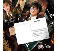 10 pièces/set Collection de timbres Harry Potter avec carte postale laser, carton épais, surface lisse, série de personnages cartes postales, dos vierge pour écriture DIY, peut être utilisé comme souv