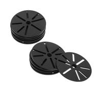 10 Pièces Socle de Caméra Rond en Plastique Noir pour Domestique | Plaque Murale à Retrait Rapide, Compatibilité, Réduit les Angles Morts, Intérieur Moderne