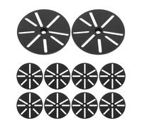 10 Pièces Socle pour Caméra de Sécurité Rond en Plastique Noir | Installation sans Outil, Retrait Facile, Limite les Mouvements et L’inclinaison, pour Maison et Intérieur Moderne