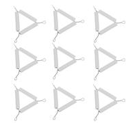 10 pièces Support de Creuset de Laboratoire 10x10x1,2cm en Fer blanc | Évaporateurs et Creusets, Usage en Cours de Chimie, Soutien Stable, Coton Inclus