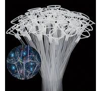 10 pièces Supports de bâtons de ballons transparents - Ballons Bobo DIY, accessoires de costume de mariage Polypropylène