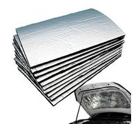 10 Pièces Tapis de Voiture Isolant Autocollant, 25cm×18cm 5mm Tapis d’Isolation Acoustique et Thermique pour Voiture, Imperméable Ignifuge Isolation Phonique pour Capot Toit Portières