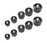 10 Pièces Tête de Marteau en Caoutchouc de Rechange Noire | Embout de Frappe Lisse, pour Petits Éléments et Pavés, Montage Mobilier, Travaux Chantier