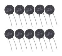 10 pièces Thermistance Ntc 10D-20 pour Limiteurs de Courant, Film noir | Réponse Rapide, Soudure Facile, Pièces, pour Ateliers de Réparation et Maintenance