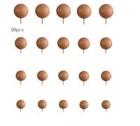 10 pièces Topper de gâteau vert sauge marron, boules de mousse dorées DIY à insérer pour la décoration de gâteau de fête d'anniversaire de baby shower 2 cm,3 cm-10 pièces,4 cm-10 piècesPolystyrène