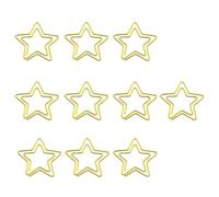 10 pièces trombones forme d ' étoile signets pinces à lettres bureau décoratif papier école fournitures de bureau