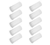 10 pièces Tube de Rangement Plastique Cylindrique avec Couvercle 9x4x4cm | Format Compact, Surface Texturée Antidérapante, Prise en Main Facile, pour Serviettes Compressées et Paquet