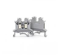 10 pièces UK-2.5B bornier Rail Din fil conducteur électrique connecteur universel vis connexion bornier bloc UK2.5B(Gray)