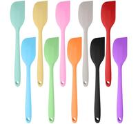 10 Pièces Ustensiles à Mini Spatule Maryse Silicone Cuillere | Patisserie Professionnelle Alimentaire, U-Taste Spatule à Cuillère en Silicone pour Cuisson, Mélange, la Pâtisserie