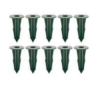 10 Pièces Vase à Fleurs avec Piquet, Plastique Vert Extérieur | Support à Fleurs pour Cimetière, pour Tiges Artificielles, Pose Facile, Surface Lisse, Tenue Soignée
