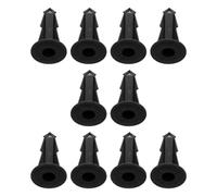 10 Pièces Vase à Fleurs Piquet Noir pour Tombes de Cimetière | Plastique, Surface Lisse, Installation sans Outil, Usage Annuel, et Fleurs Artificielles