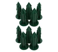 10 Pièces Vase pour Tombe de Cimetière, Tuteur 4,5 Pouces | Stabilité Extérieure, Ancrage pour Tiges de Fleurs Artificielles, Surface Lisse, Usage Cimetière et Sépulture