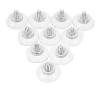 10 Pièces Ventouses PVC Transparentes avec Vis M6 pour Fenêtres et | Fixation sans Perçage, Réutilisables pour Accessoires Automobiles, Montage Manuel, Tiges Filetées Incluses, 3,3x3,3x1,3cm