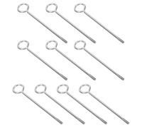 10 Pièces Vis à Œillet en Acier Inoxydable, Tige Filetée 117mm | Installation Stable, Finition Polie sans Bavure, pour Bâches D’ombrage et Plantes Suspendues
