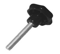10 pièces - Vis à poignée étoile M10 x 30mm DIN6336 A noir Ø50
