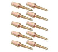 10 Pièces Vis de Sécurité Autotaraudeuses pour Charnières, Acier | Double Filetage, Structure Goupille, Fixation Robuste Anticorrosion pour Cadres de Portes Métalliques ou Bois